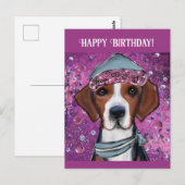 Amerikaanse Foxhound Briefkaart (Voorkant / Achterkant)