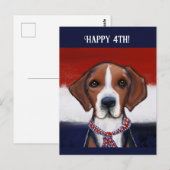 Amerikaanse Foxhound  Briefkaart (Voorkant / Achterkant)