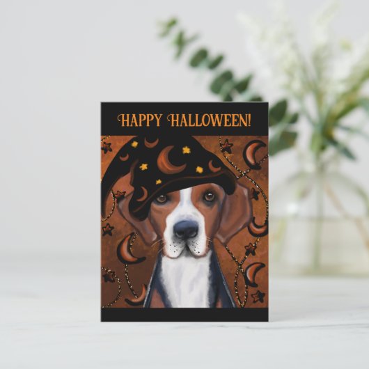 Amerikaanse Foxhound Briefkaart (Staand voorkant)