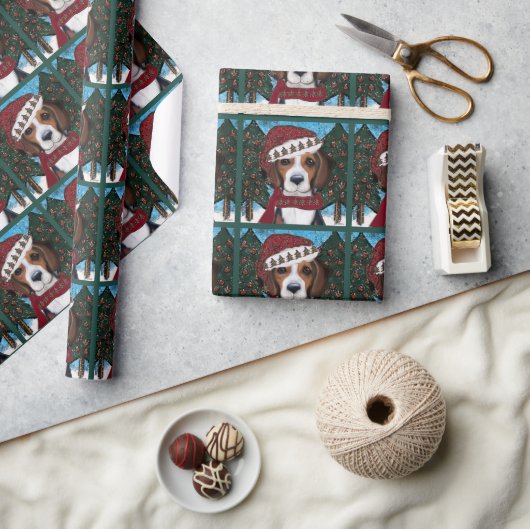 Amerikaanse Foxhound Cadeaupapier (Crafts)