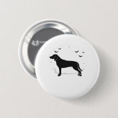 Amerikaanse Foxhound Dog - Halloween Moon Silhouet Ronde Button 5,7 Cm (Voorkant /achterkant)