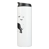 Amerikaanse Foxhound Dog - Halloween Moon Silhouet Thermosbeker (Geroteerd rechts)