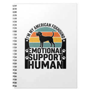 Amerikaanse Foxhound Emotionele Ondersteuning Mens Notitieboek