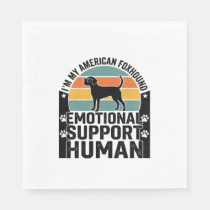 Amerikaanse Foxhound Emotionele Ondersteuning Mens Servet