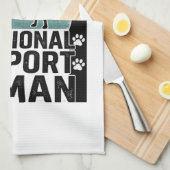 Amerikaanse Foxhound Emotionele Ondersteuning Mens Theedoek (Quarter Fold)