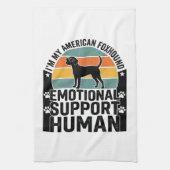 Amerikaanse Foxhound Emotionele Ondersteuning Mens Theedoek (Verticaal)