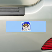 Amerikaanse Foxhound Engel Bumpersticker (Op auto)