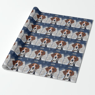 Amerikaanse Foxhound Engel Cadeaupapier