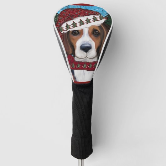 Amerikaanse Foxhound  Golfheadcover (Voorkant)