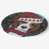 Amerikaanse Foxhound  Papieren Bordje (Gekanteld)