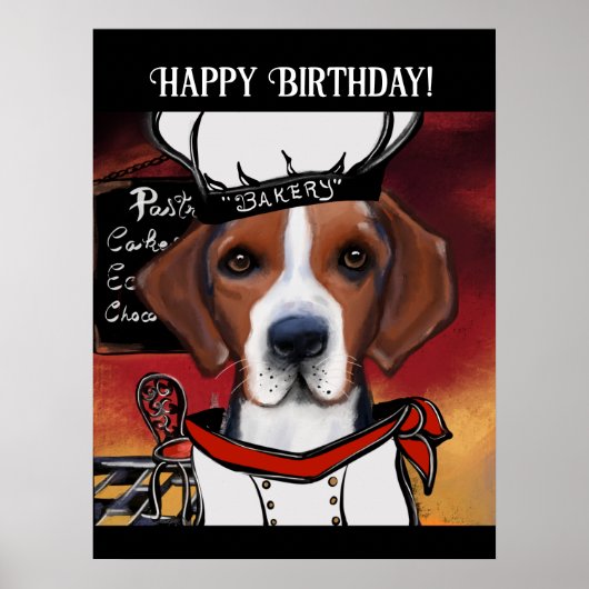 Amerikaanse Foxhound  Poster (Voorkant)
