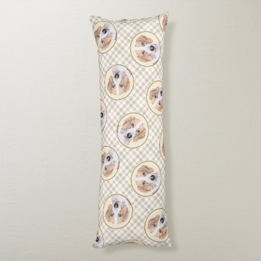 Amerikaanse Foxhound Red Walker Schattigee schilde Lichaamskussen (Achterkant (Verticaal))