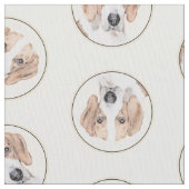 Amerikaanse Foxhound Red Walker Schattigee schilde Stof (Close Up)