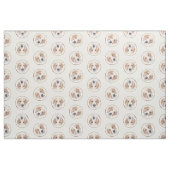 Amerikaanse Foxhound Red Walker Schattigee schilde Stof (Fat Quarter)