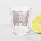 Amerikaanse Foxhound  Shot Glas (Achterkant)