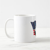 Amerikaanse foxhound vlag koffiemok (Links)