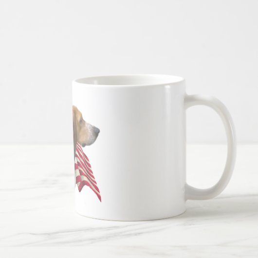 Amerikaanse foxhound vlag koffiemok (Rechts)