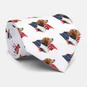 Amerikaanse foxhound vlag stropdas (Opgerold)