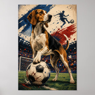 Amerikaanse Foxhound Wedstrijd Dag Geest Poster