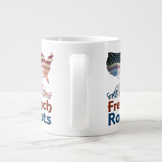 Amerikaanse Franse rots Grote Koffiekop (Achterkant)