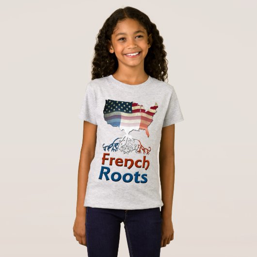 Amerikaanse Franse rots T-shirt (Voorkant volledig)