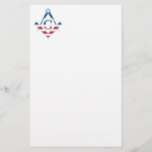 Amerikaanse Freemasonic-symbool Briefpapier (Voorkant)