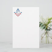 Amerikaanse Freemasonic-symbool Briefpapier (Staand voorkant)