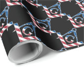 Amerikaanse Freemasonic-symbool Cadeaupapier (Rol Hoek)