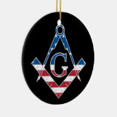 Amerikaanse Freemasonic-symbool Keramisch Ornament (Rechts)