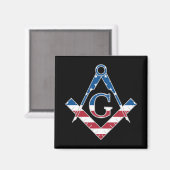Amerikaanse Freemasonic-symbool Magneet (Voorkant / Achterkant)