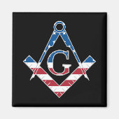 Amerikaanse Freemasonic-symbool Magneet (Voorkant)