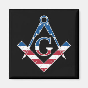Amerikaanse Freemasonic-symbool Magneet