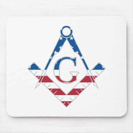 Amerikaanse Freemasonic-symbool Muismat (Voorkant)