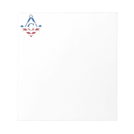 Amerikaanse Freemasonic-symbool Notitieblok (Voorkant)