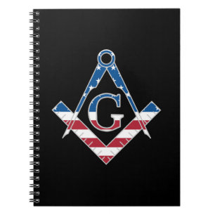 Amerikaanse Freemasonic-symbool Notitieboek