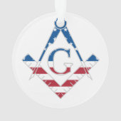 Amerikaanse Freemasonic-symbool Ornament (achterkant)