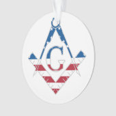 Amerikaanse Freemasonic-symbool Ornament (voorkant)