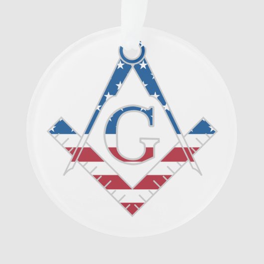 Amerikaanse Freemasonic-symbool Ornament (voorkant)