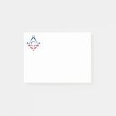 Amerikaanse Freemasonic-symbool Post-it® Notes (Voorkant)