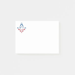 Amerikaanse Freemasonic-symbool Post-it® Notes
