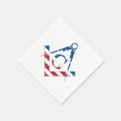 Amerikaanse Freemasonic-symbool Servetten (Hoek)