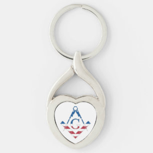 Amerikaanse Freemasonic-symbool Sleutelhanger