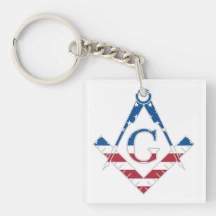Amerikaanse Freemasonic-symbool Sleutelhanger