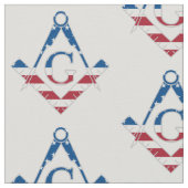 Amerikaanse Freemasonic-symbool Stof (Close Up)