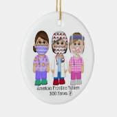 Amerikaanse frontlijnvrouwen keramisch ornament (Rechts)