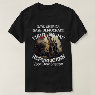 Amerikaanse Fubar Politieke Verkiezingsstem Vlag V T-shirt