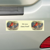Amerikaanse Game Blue Reds Bumpersticker (Op auto)