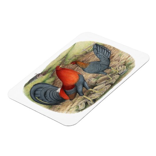 Amerikaanse Game Blue Reds Magneet (Linkerzijde)