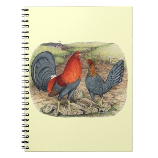 Amerikaanse Game Blue Reds Notitieboek (Voorkant)