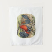 Amerikaanse Game Blue Reds Wandkleed (Voorkant)